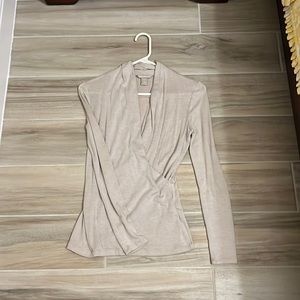 Banana Republic V Neck cross front shirt